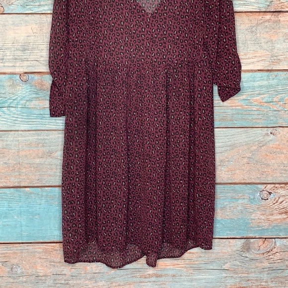 Torrid Purple Animal Print Dress Size 1X - Picture 7 of 7